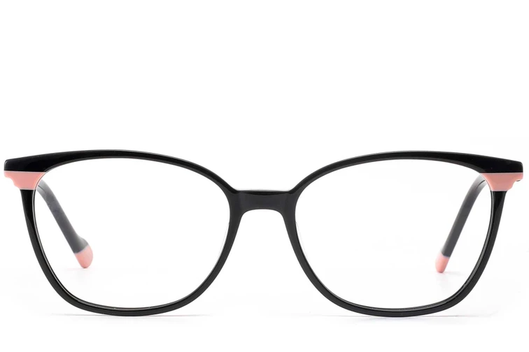 Gafas de acetato negras con forma de mariposa #BS1902-0173
