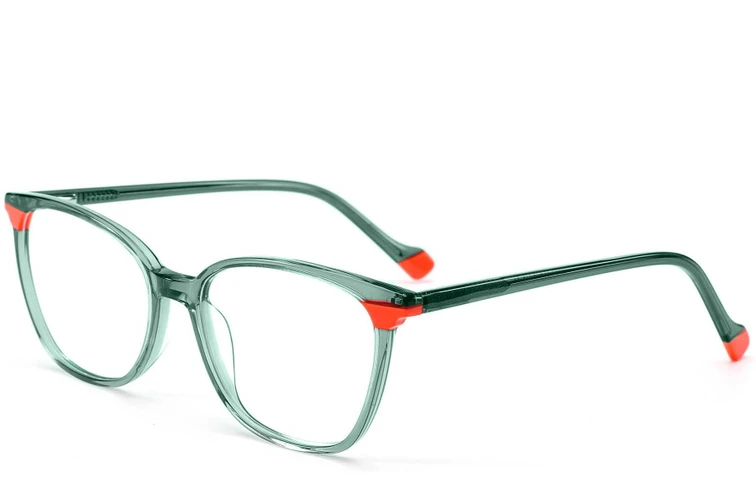 Gafas de acetato verde mariposa #BS1902-0176