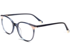 Oval Blue Acetate Glasses #BS1902-0180