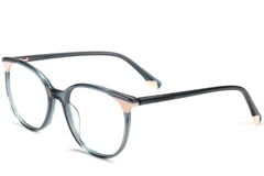 Oval Green Acetate Glasses #BS1902-0182