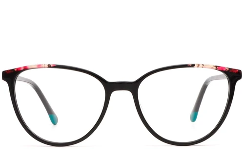 Butterfly Black Acetate Glasses #BS1902-0183