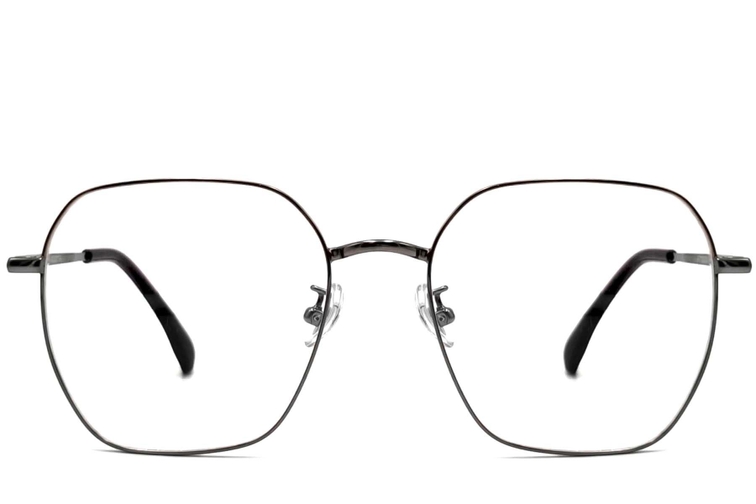 Geometric Grey Titanium Glasses #BS1913-0003