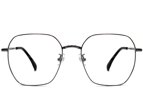 Geometric Grey Titanium Glasses #BS1913-0003
