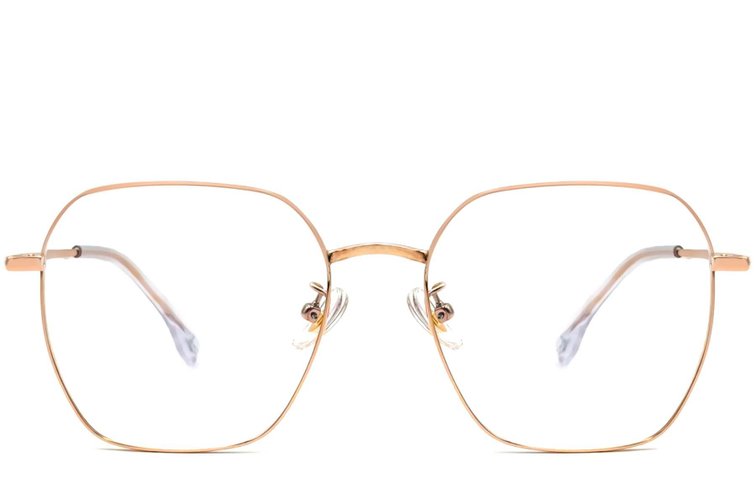 Geometric Pink Titanium Glasses #BS1913-0004