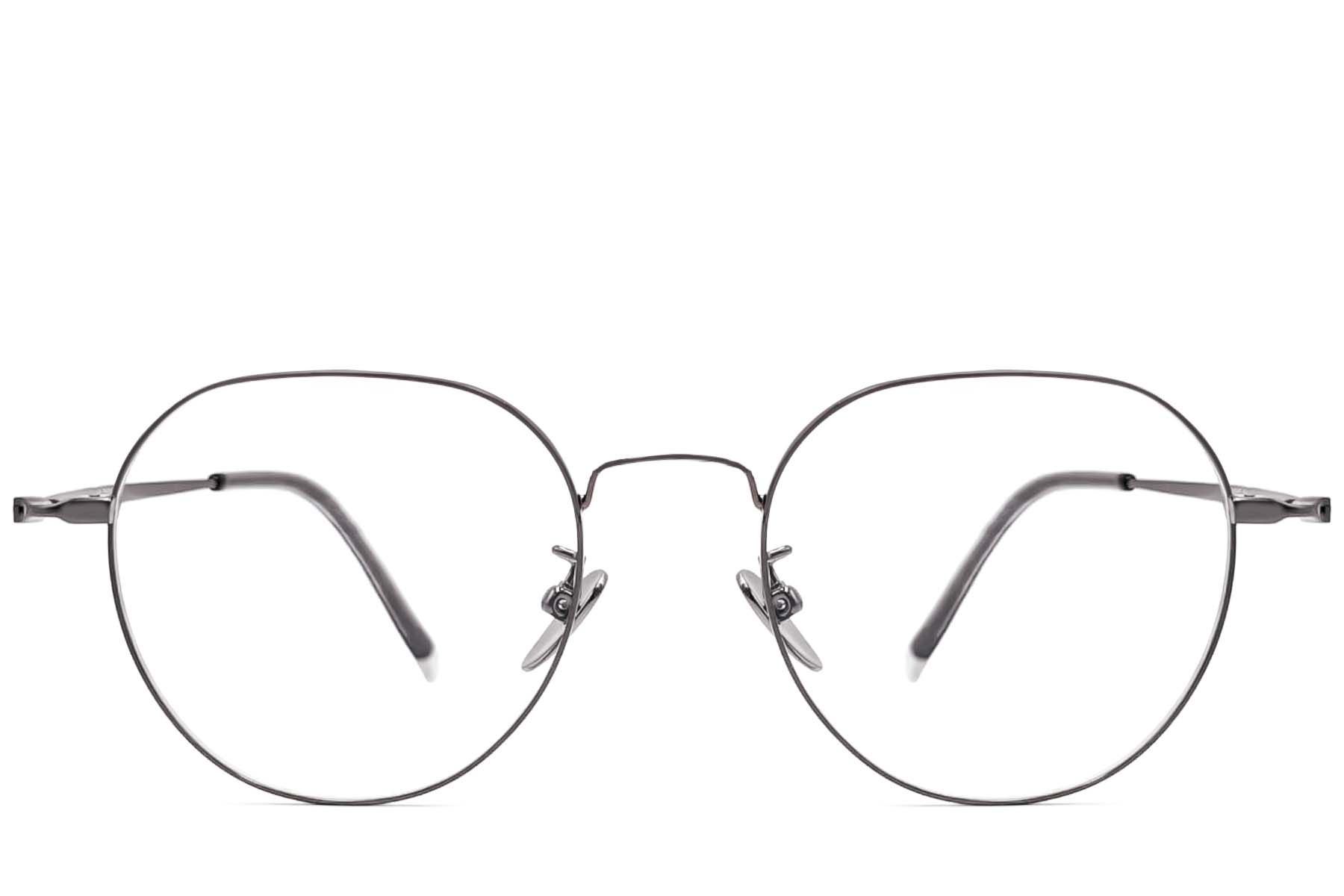 Oval Grey Titanium Glasses #BS1913-0017