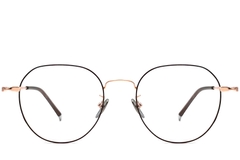 Oval Black Titanium Glasses #BS1913-0019