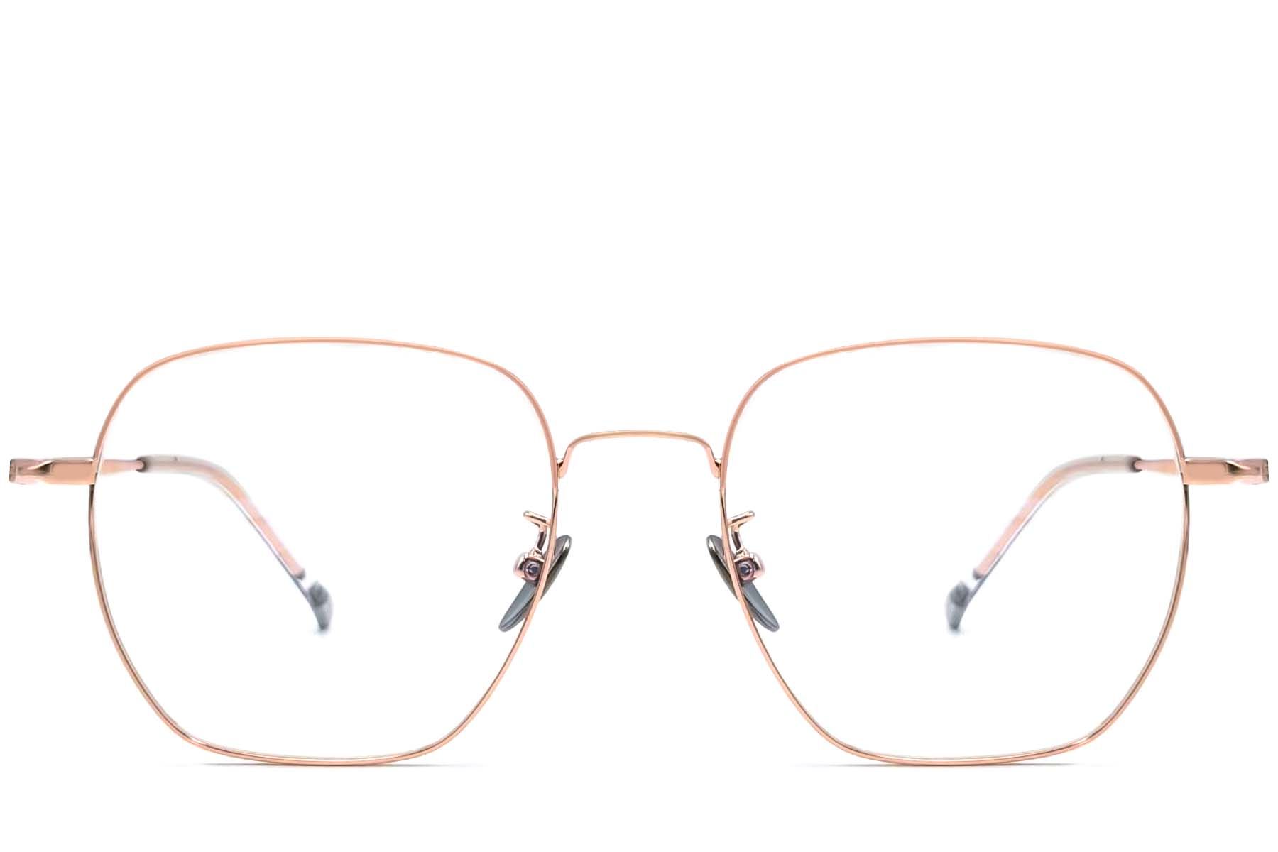 Geometric Pink Titanium Glasses #BS1913-0022