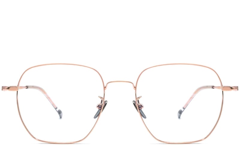 Geometric Pink Titanium Glasses #BS1913-0022
