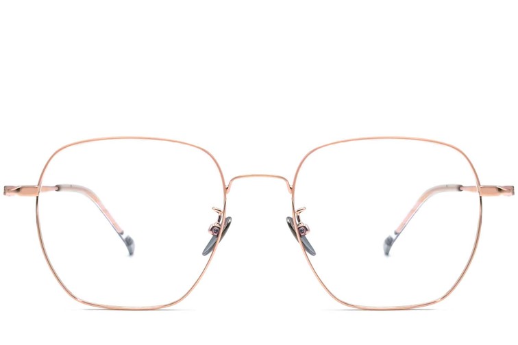 Geometric Pink Titanium Glasses #BS1913-0022