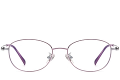 Oval Purple Titanium Glasses #BS1913-0035