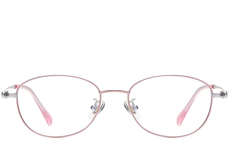 Ovale roze titanium bril #BS1913-0036