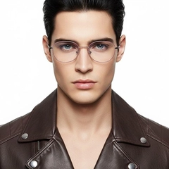 Ovale rosa Titanbrille #BS1913-0036