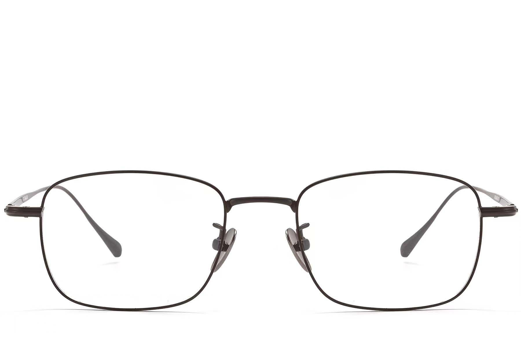 Gafas rectangulares de titanio gris #BS1913-0039