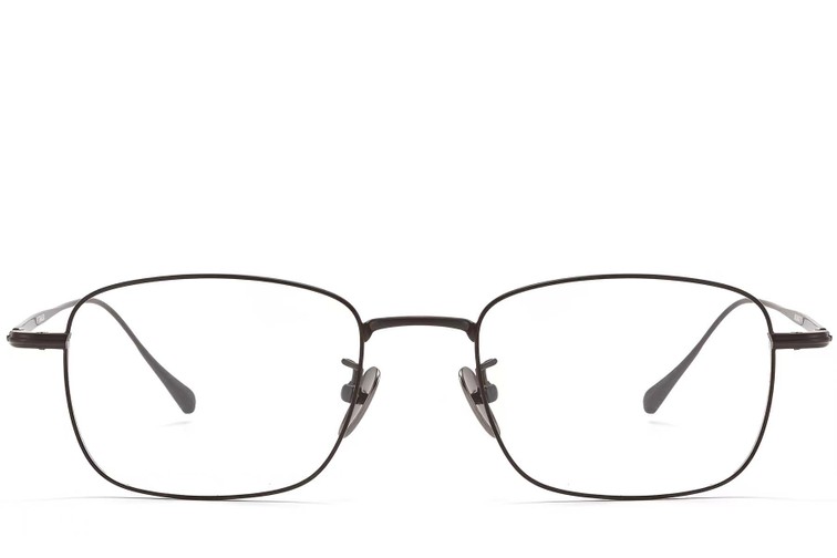 Gafas rectangulares de titanio gris #BS1913-0039