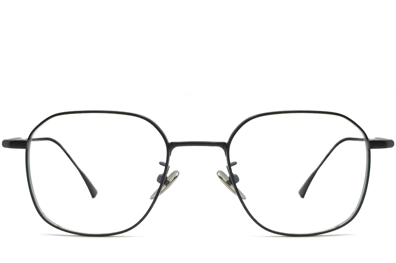 Geometric Black Titanium Glasses #BS1913-0041