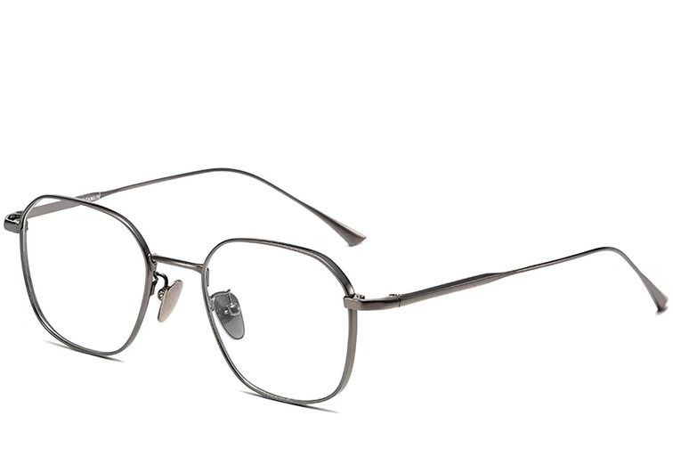 Geometric Grey Titanium Glasses #BS1913-0044