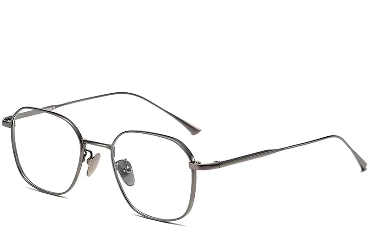 Geometric Grey Titanium Glasses #BS1913-0044