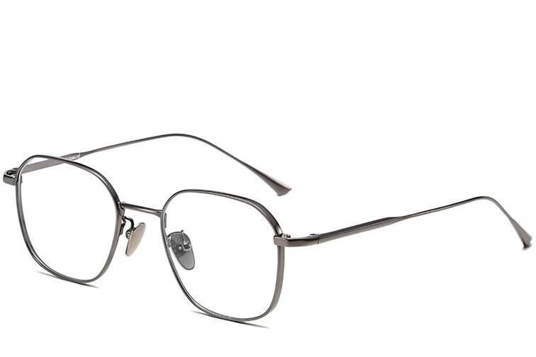 Geometric Grey Titanium Glasses #BS1913-0044
