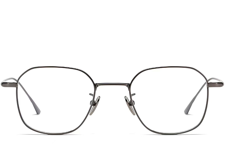 Geometric Grey Titanium Glasses #BS1913-0044