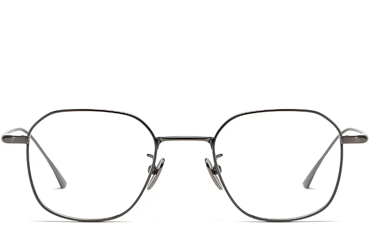 Geometric Grey Titanium Glasses #BS1913-0044