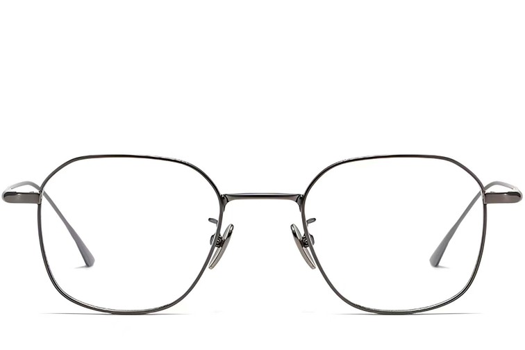 Geometric Grey Titanium Glasses #BS1913-0044