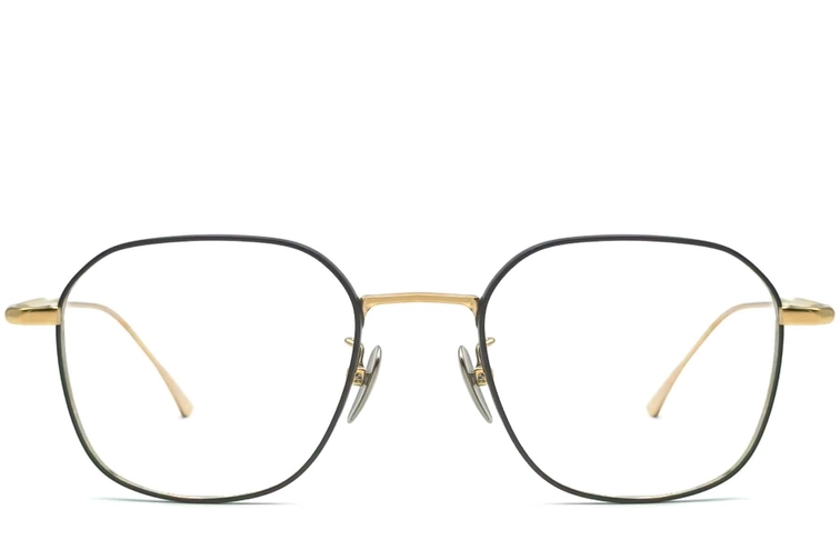 Geometric Black Titanium Glasses #BS1913-0046