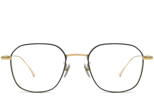 Lunettes géométriques noires en titane #BS1913-0046