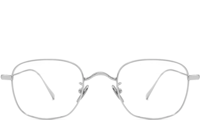 Rectangular Silver Titanium Glasses #BS1913-0049
