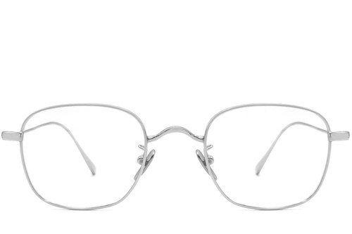 Rectangular Silver Titanium Glasses #BS1913-0049