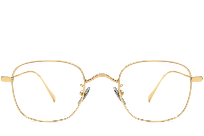 Rectangular Golden Titanium Glasses #BS1913-0050