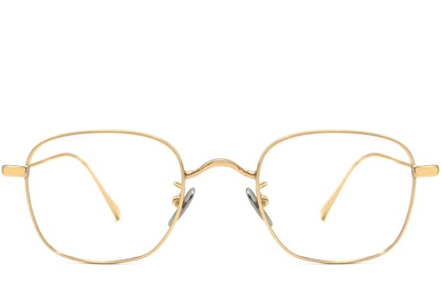Rectangular Golden Titanium Glasses #BS1913-0050
