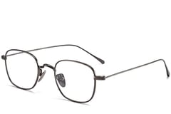 Rectangular Grey Titanium Glasses #BS1913-0051
