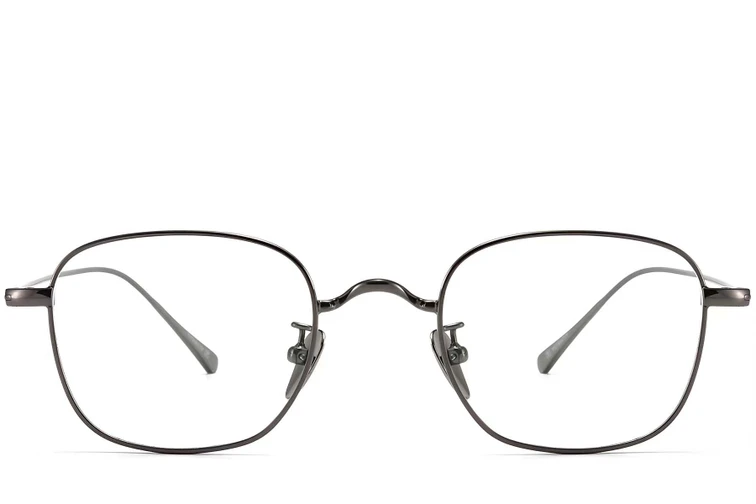 Rechteckige graue Titanbrille #BS1913-0051