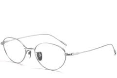 Oval Silver Titanium Glasses #BS1913-0052