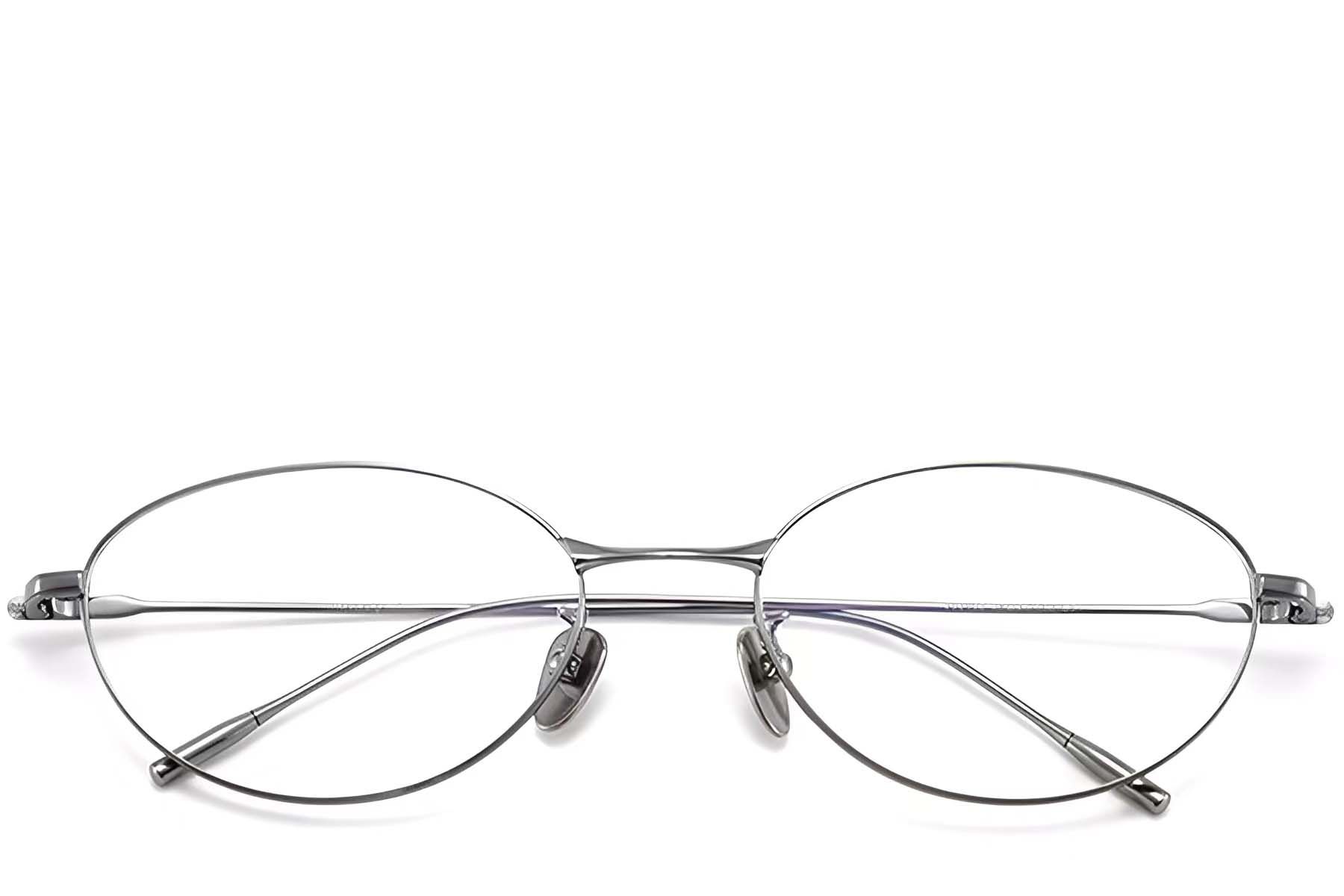 Oval Grey Titanium Glasses #BS1913-0055