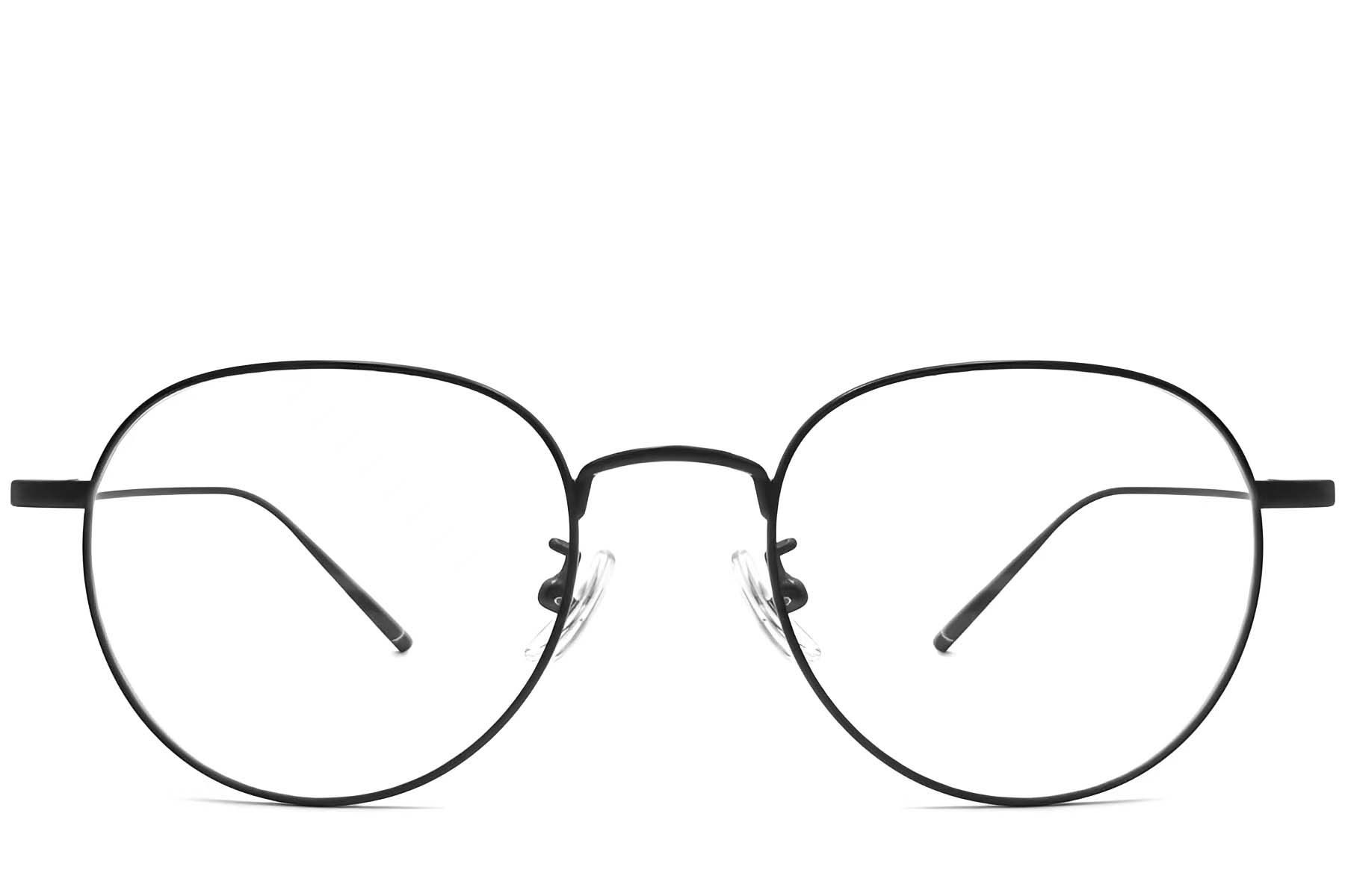 Oval Black Titanium Glasses #BS1913-0061