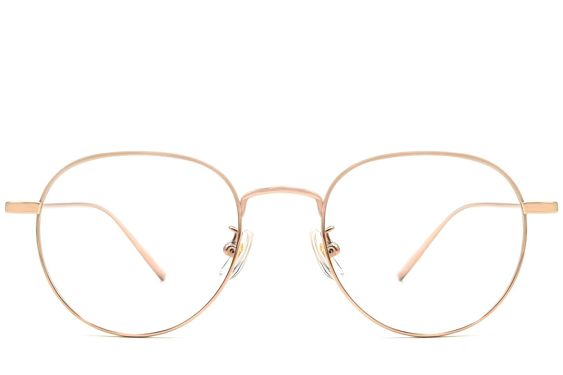 Oval Pink Titanium Glasses #BS1913-0062