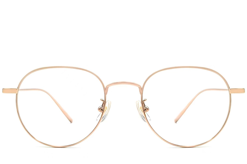 Oval Pink Titanium Glasses #BS1913-0062