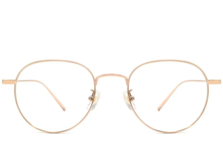 Oval Pink Titanium Glasses #BS1913-0062