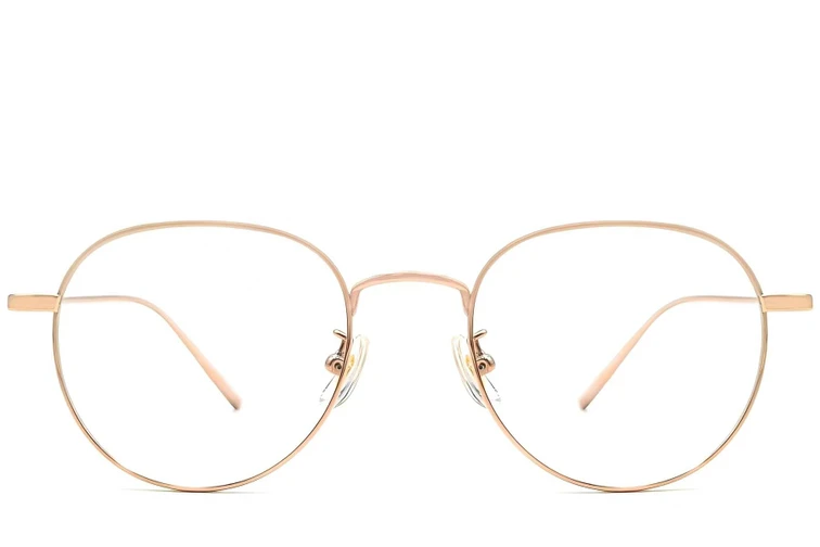 Ovale roze titanium bril #BS1913-0062