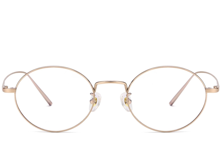 Ovale gouden titanium bril #BS1913-0067