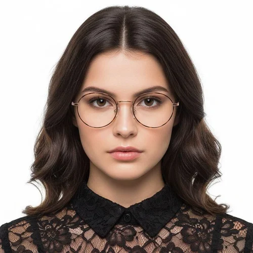 Lunettes ovales en titane écaille de tortue #BS1913-0070