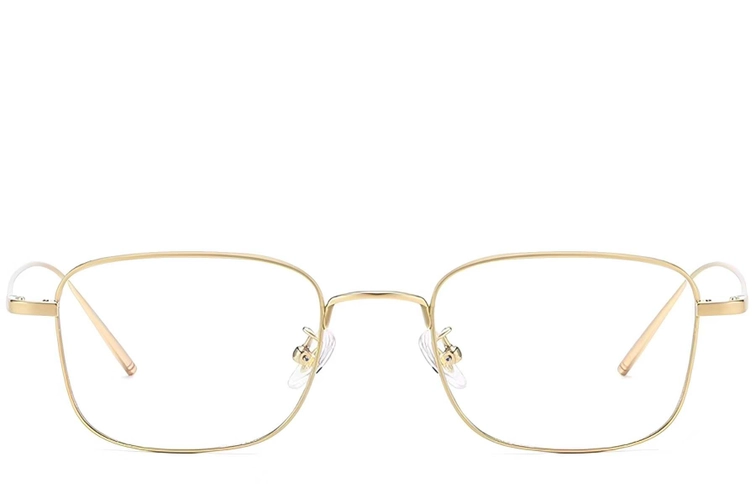 Rectangular Golden Titanium Glasses #BS1913-0072