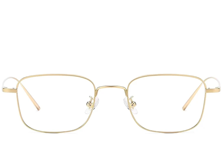 Rectangular Golden Titanium Glasses #BS1913-0072