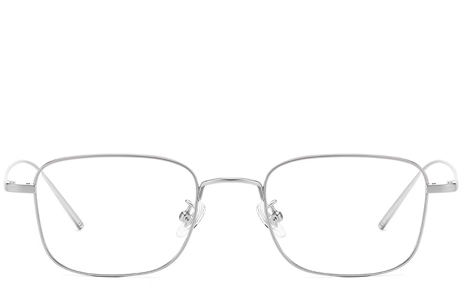 Rectangular Silver Titanium Glasses #BS1913-0073