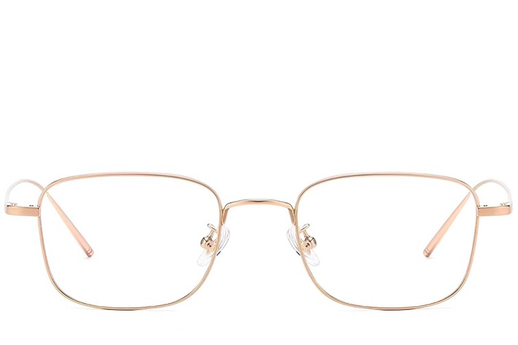Rectangular Pink Titanium Glasses #BS1913-0075