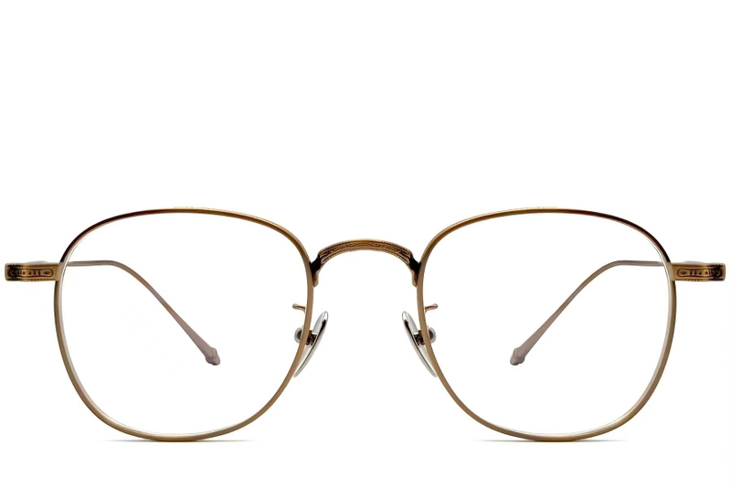 Oval Copper Titanium Glasses #BS1913-0077