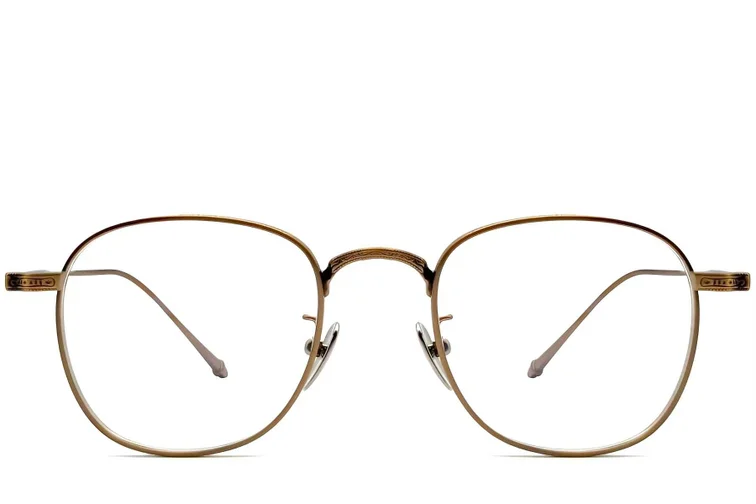Oval Copper Titanium Glasses #BS1913-0077