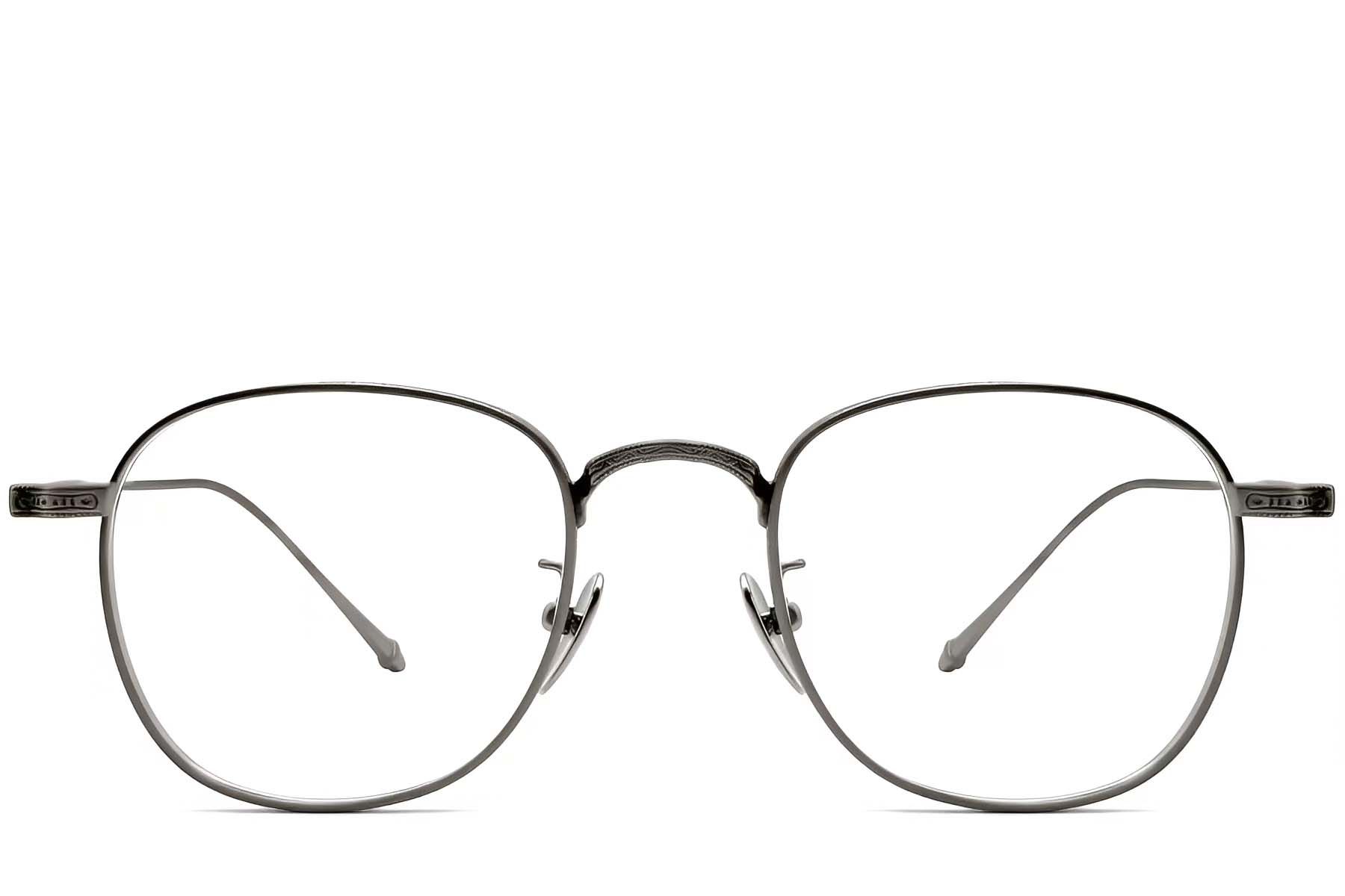 Oval Grey Titanium Glasses #BS1913-0079