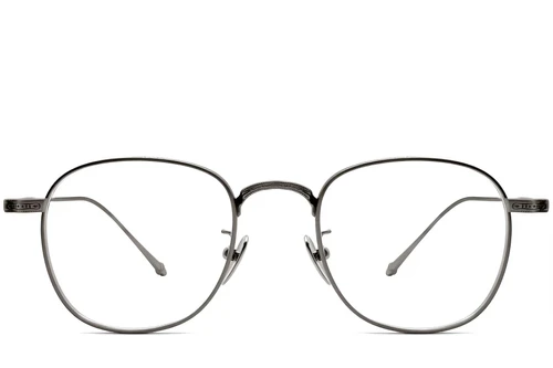 Oval Grey Titanium Glasses #BS1913-0079